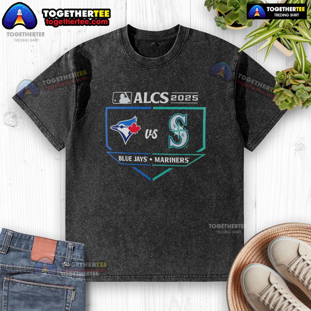 Nice Toronto Blue Jays vs Seattle Mariners 2025 ALCS Batter's Box Matchup T-Shirt - Image 6