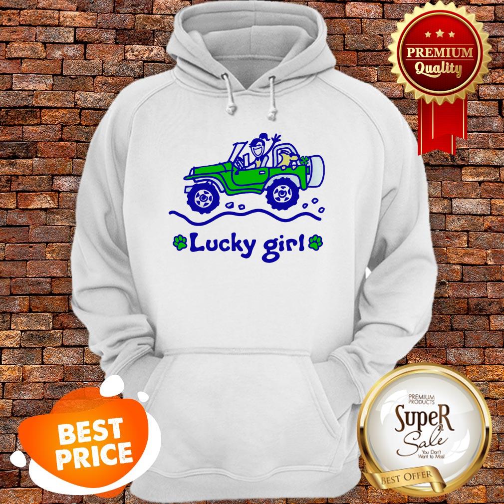 Nice Jeep Car Lucky Girl St. Patrick’s Day Shirt - Image 5