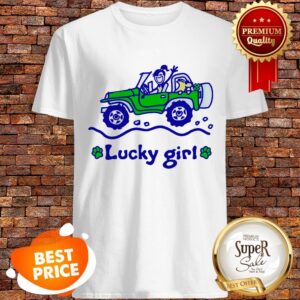 Nice Jeep Car Lucky Girl St. Patrick’s Day Shirt
