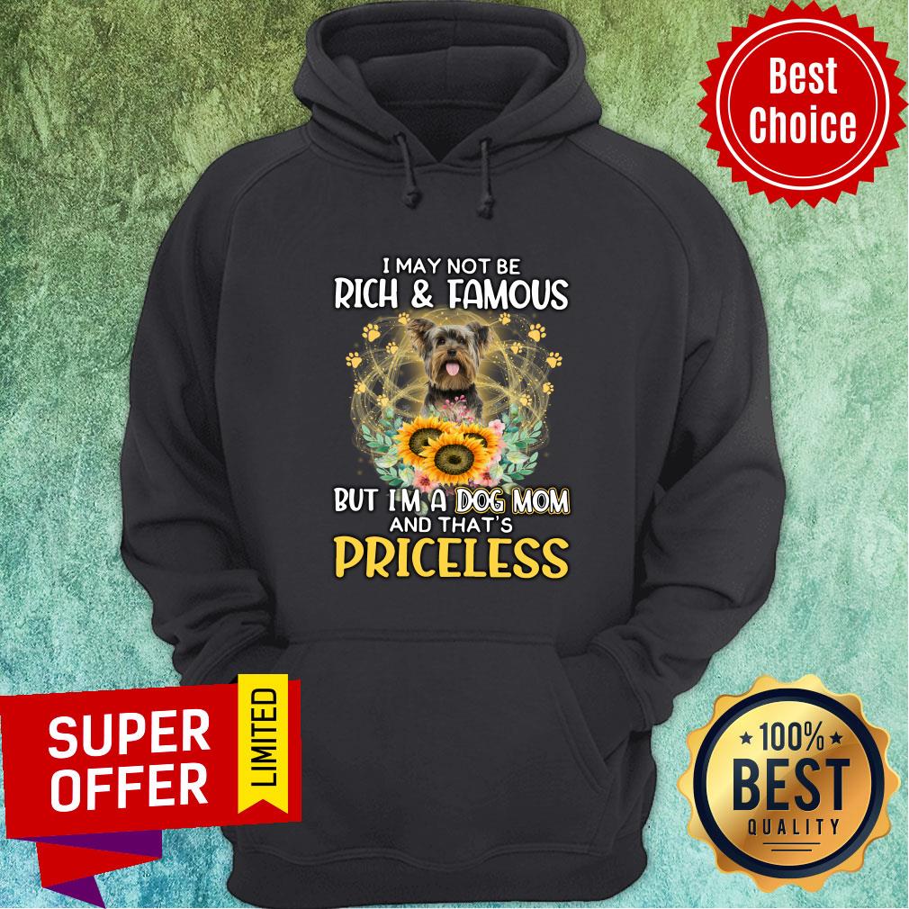 Terrier May Not Be Rich & Famous But A Dog Mom And That's Priceless Shirt - Image 5