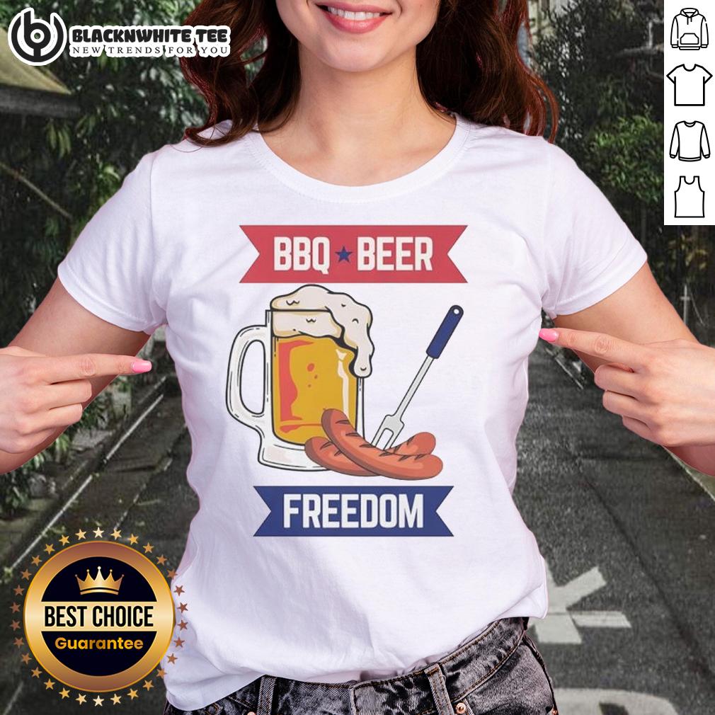 Good BBQ And Beer Freedom T-Shirt - Image 3