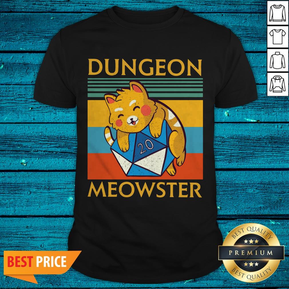 Nice Dungeon Meowster Vintage Retro Shirt