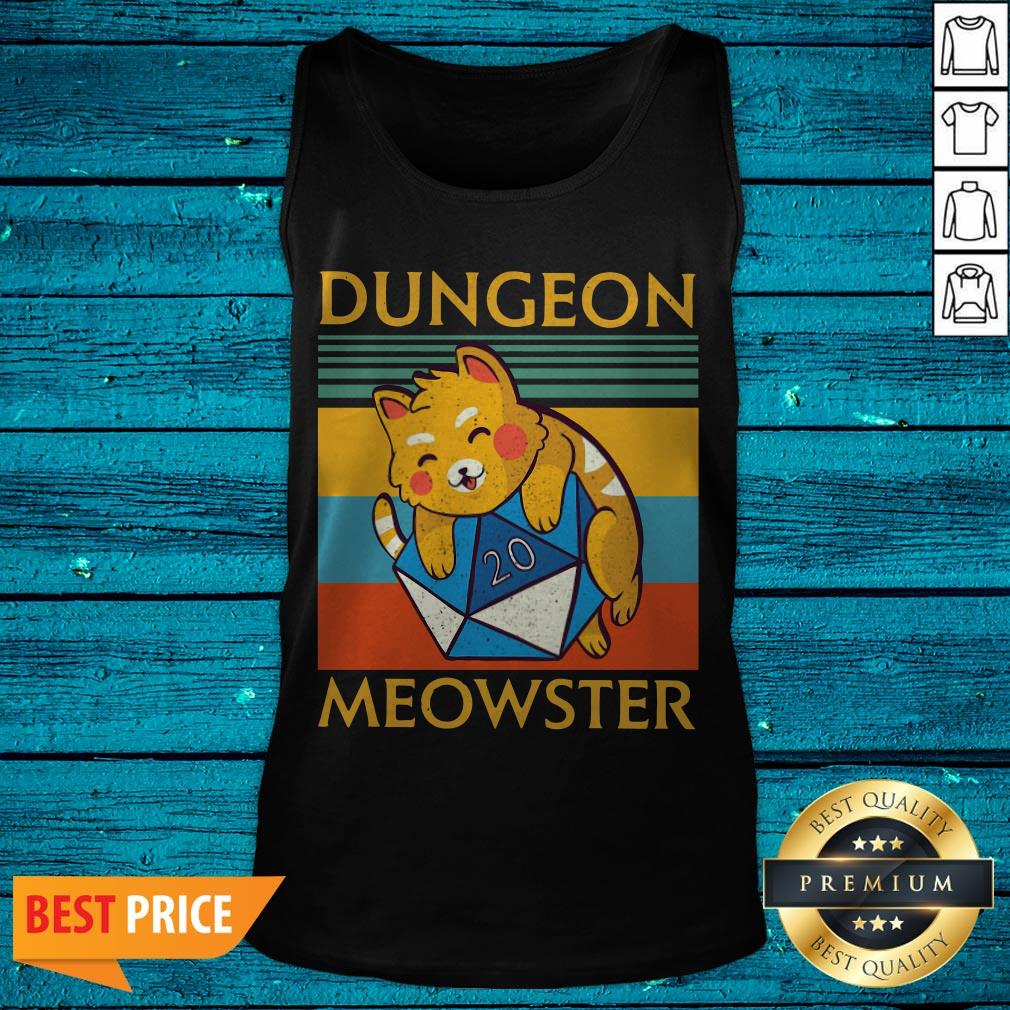 Nice Dungeon Meowster Vintage Retro Shirt - Image 5