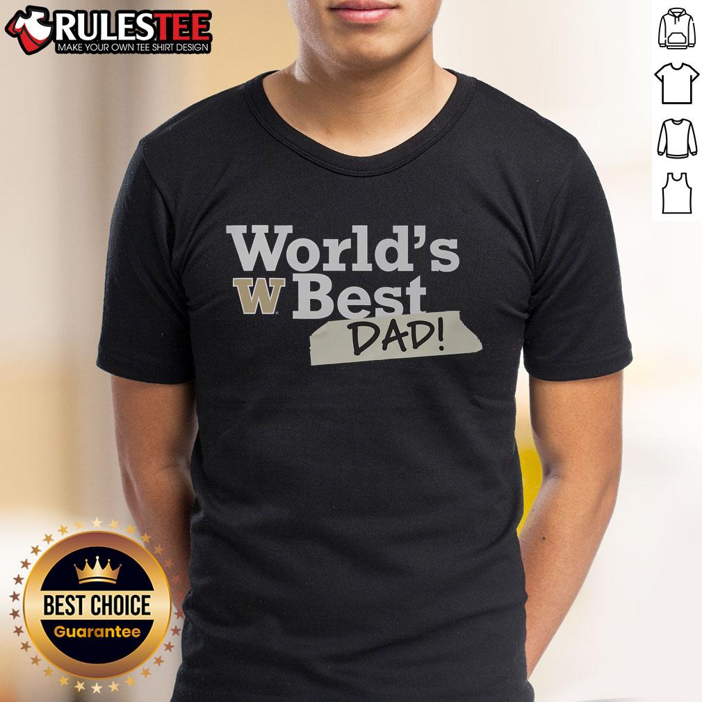 Awesome Washington Huskies World's Best Dad T-Shirt