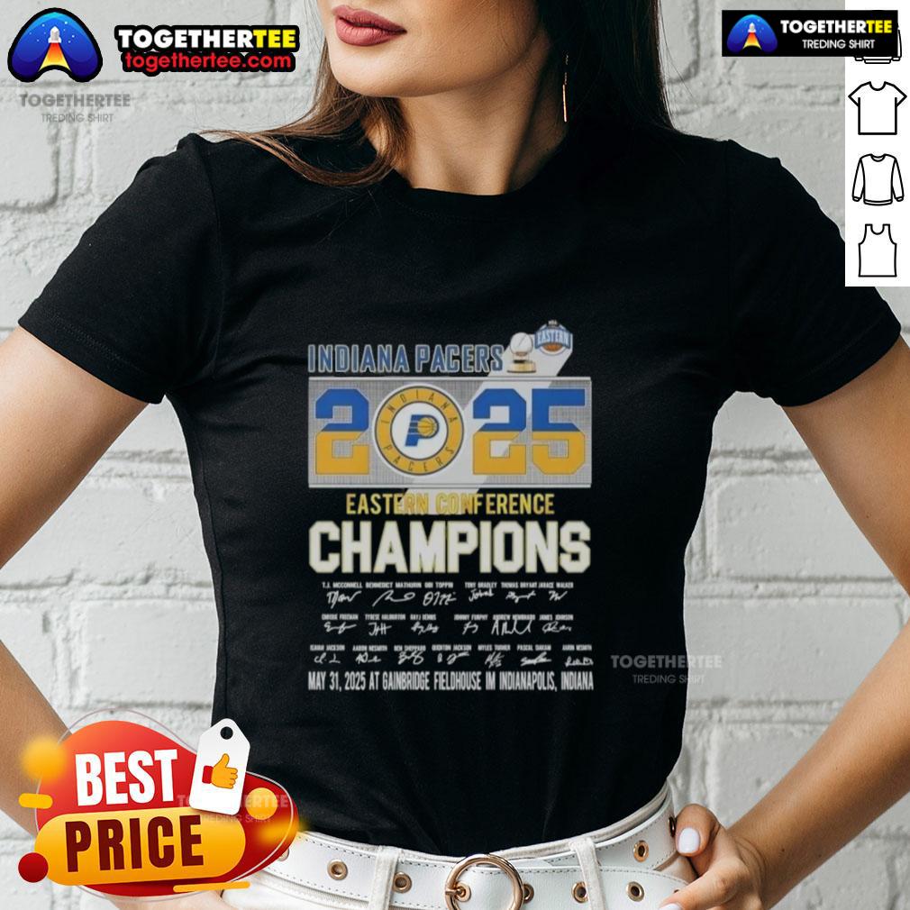 Hot 2025 Indiana Pacers Eastern Conference Champions T.J Mcconnell And Players Indiana Pacers T-Shirt - Image 3