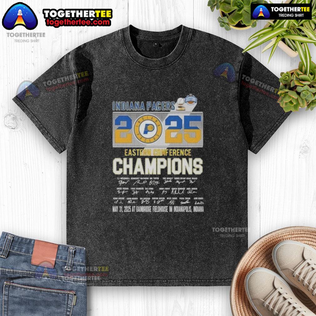 Hot 2025 Indiana Pacers Eastern Conference Champions T.J Mcconnell And Players Indiana Pacers T-Shirt - Image 6