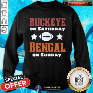 Alternative view of Buckeye On Saturday Bengal On Sunday Shirt