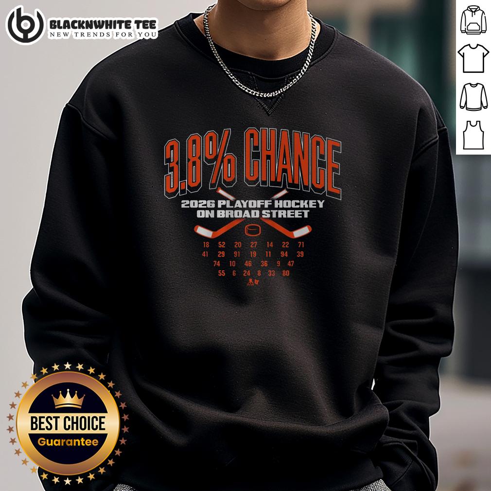 Awesome Philadelphia Hockey 3.8% Chance T-Shirt - Image 5