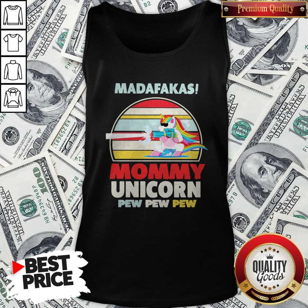 Cute LGBT Baby Unicorn Madafakas Mommy Unicorn Pew Pew Pew Shirt - Image 3
