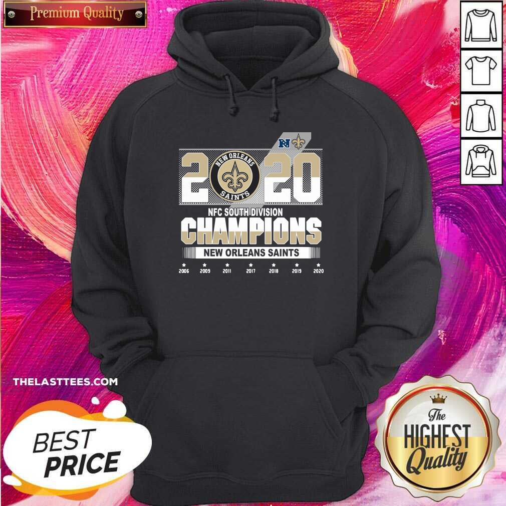 Good New Orleans Saints NFC South Division Champions 2006-2020 Shirt - Image 5
