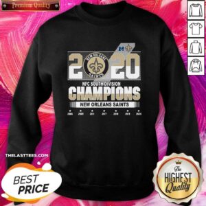 Alternative view of Good New Orleans Saints NFC South Division Champions 2006-2020 Shirt