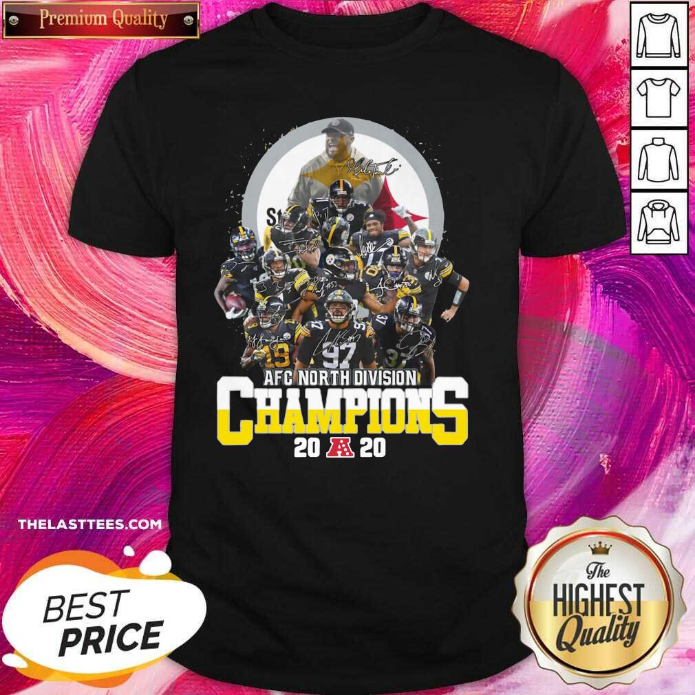 Happy Afc North Division Champions Pittsburgh Steelers Signatures Shirt