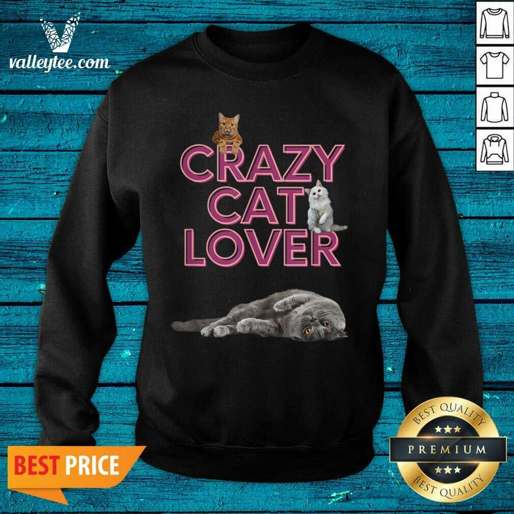 Premium Crazy Cat Lover Shirt - Image 5