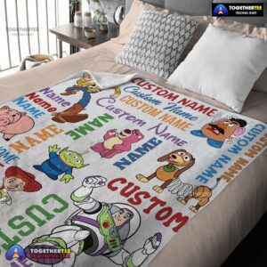 Alternative view of Official Disney Toy Story Cartoon Characters Blanket Fleece Customized Blanket