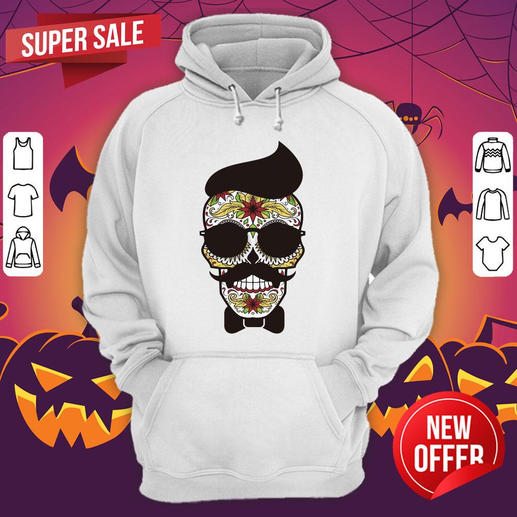 Funny Sugar Skull Gentlemen Day Of Dead Dia De Muertos Shirt - Image 3