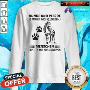 Alternative view of Grateful Hunde Und Prerde Menschen Horse Shirt