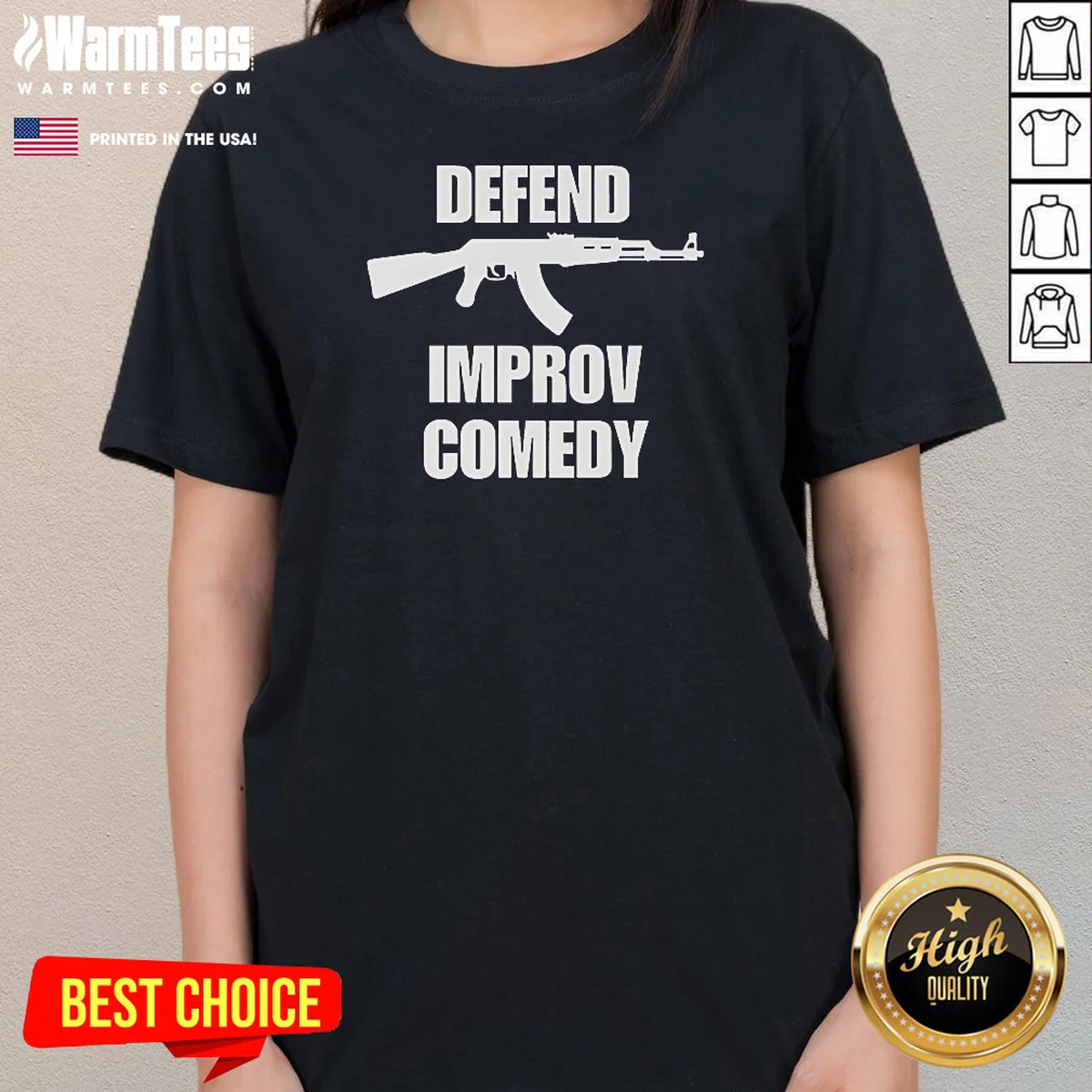 Pretty Defend Improv Comedy Shirt - Image 2