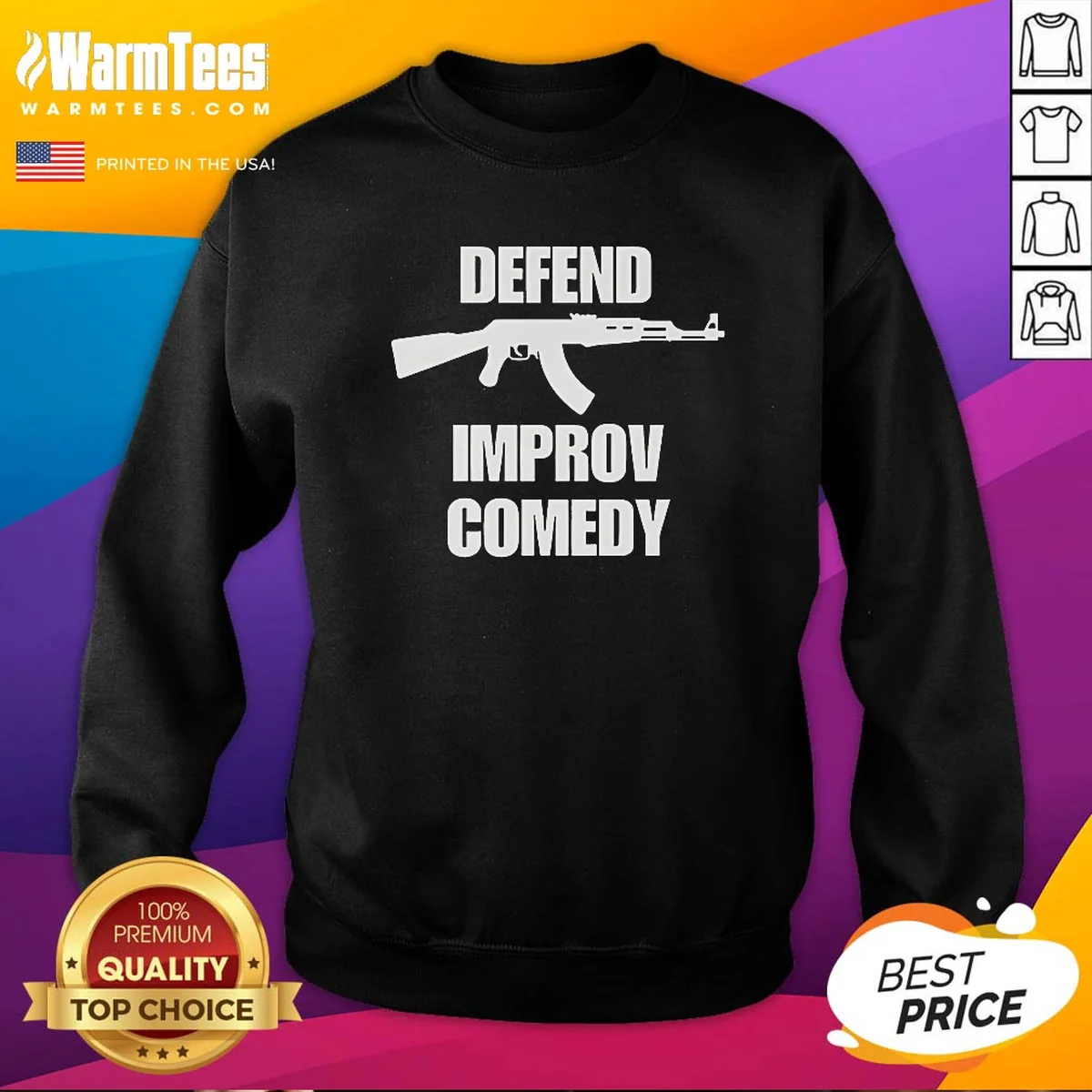 Pretty Defend Improv Comedy Shirt - Image 4