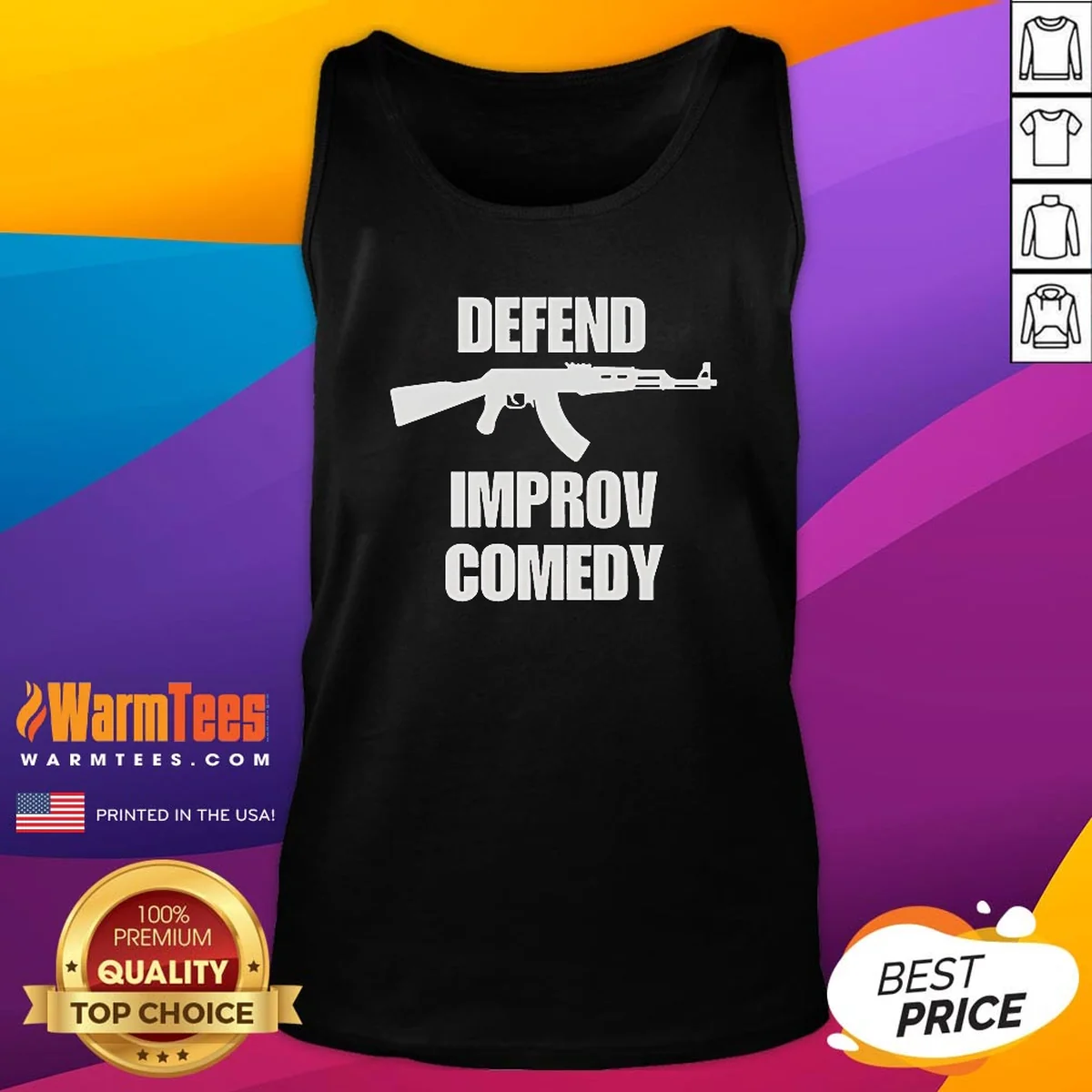 Pretty Defend Improv Comedy Shirt - Image 5