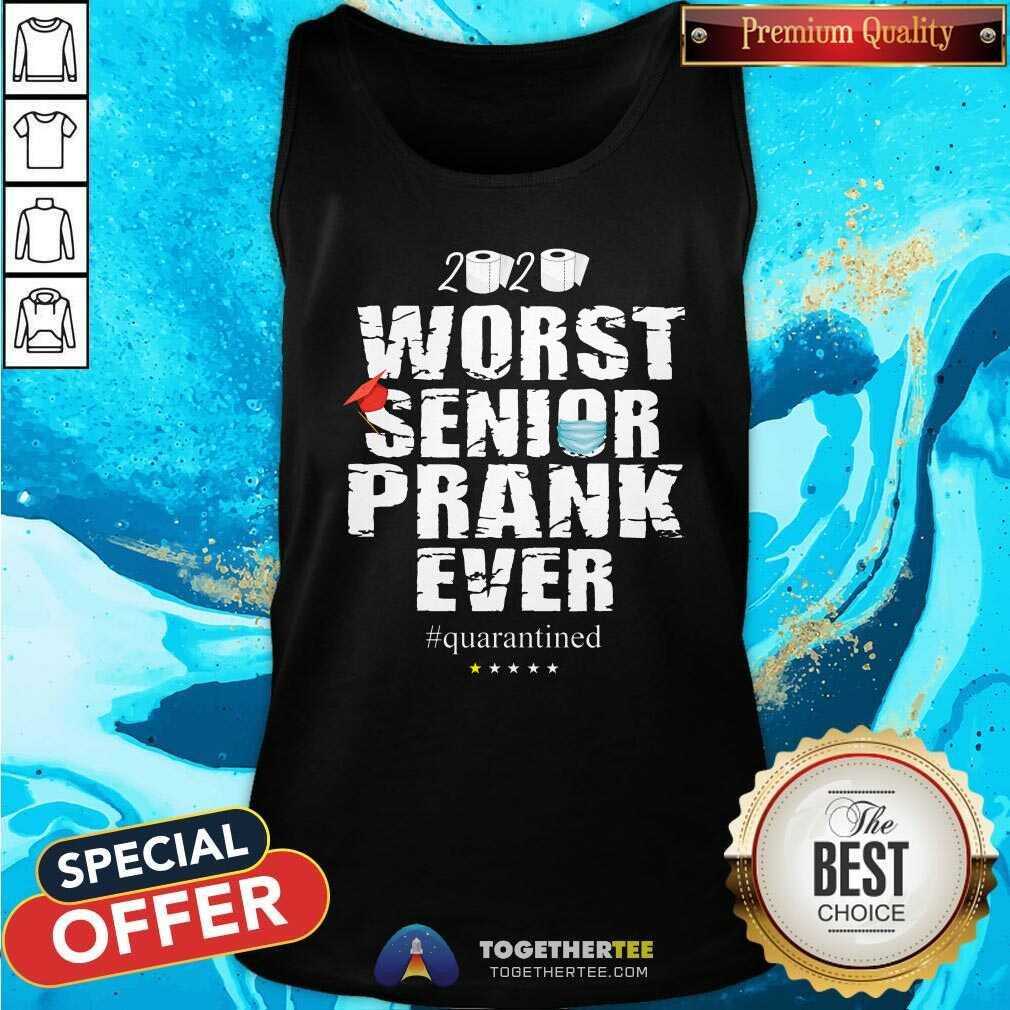 Pretty 2020 Worst Senior Prank Ever Quarantined Shirt - Image 3