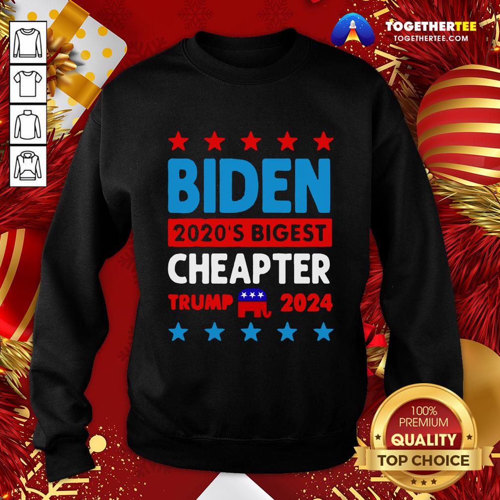 Funny Biden Cheated 2020’s Biggest Cheater Trump 2020 Shirt - Image 4