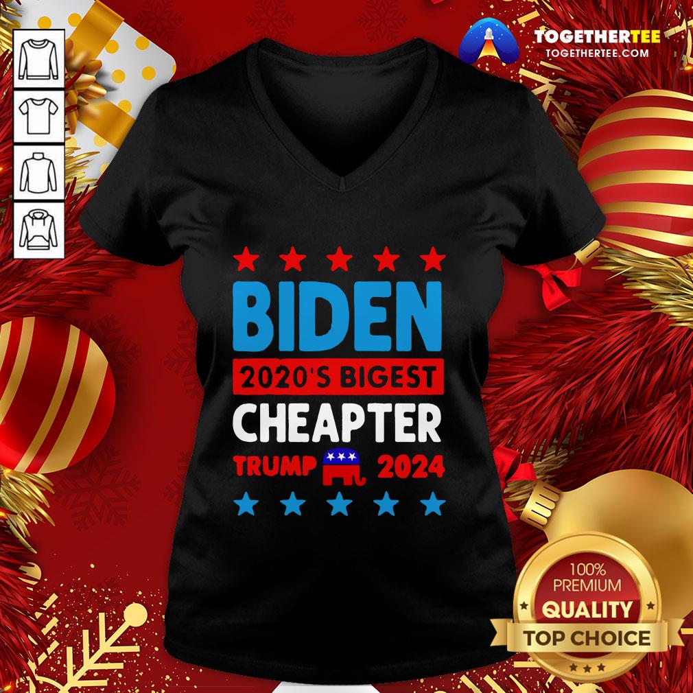 Funny Biden Cheated 2020’s Biggest Cheater Trump 2020 Shirt - Image 2