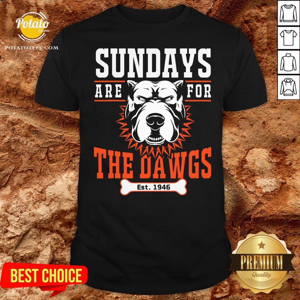 Pretty Sundays Are For The Dawgs Cleveland Shirt