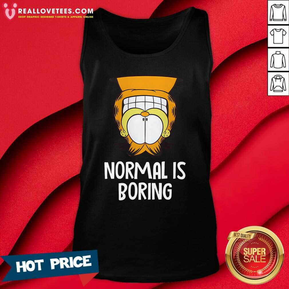 Garfield Normal Is Boring T-shirt - Image 4