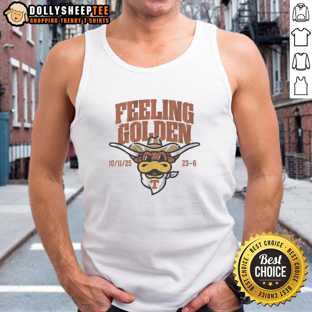 Good Texas Football Feeling Golden T-Shirt - Image 4