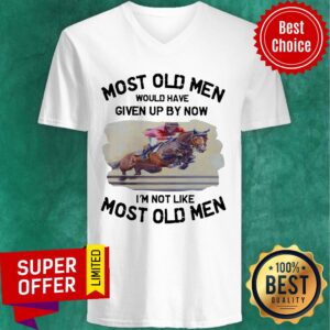 Alternative view of Most Old Men Show Jumping Horse Shirt