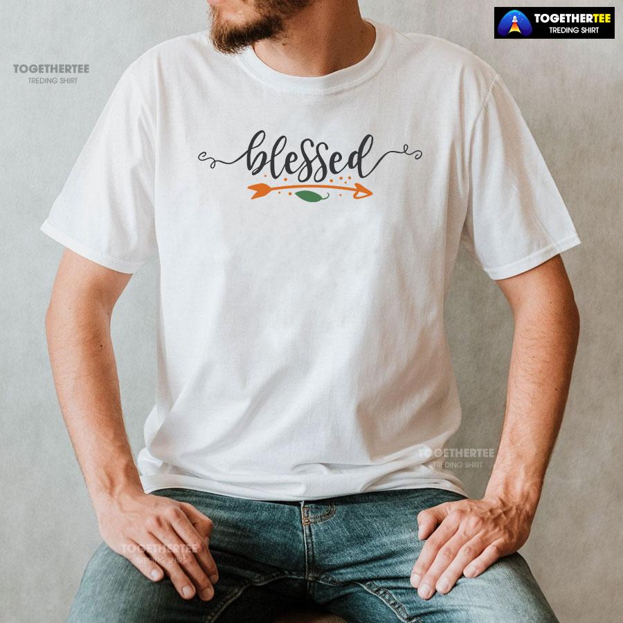 Blessed Happy Thanksgiving T-Shirt - Image 2
