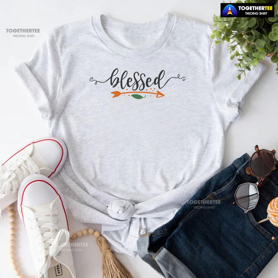 Blessed Happy Thanksgiving T-Shirt - Image 4