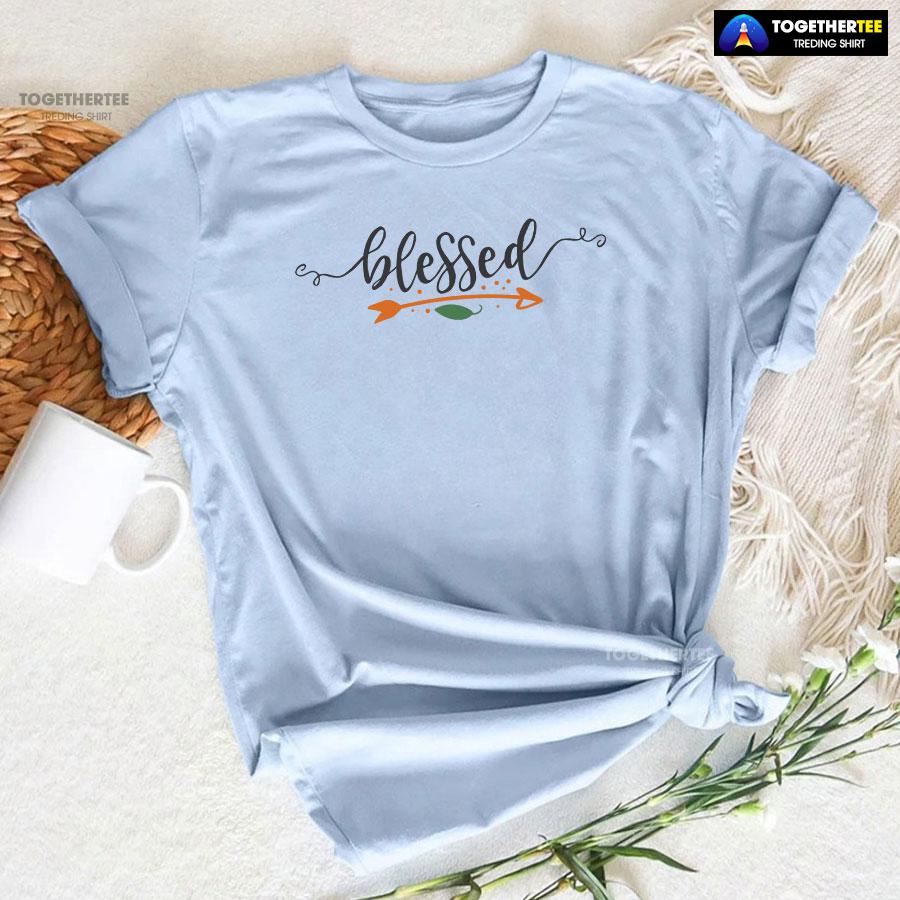 Blessed Happy Thanksgiving T-Shirt - Image 6