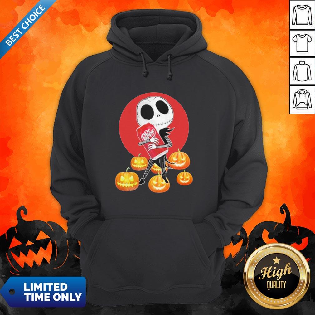 Jack Skellington Hug Dr Pepper Pumpkin Official Perfect Shirt - Image 3