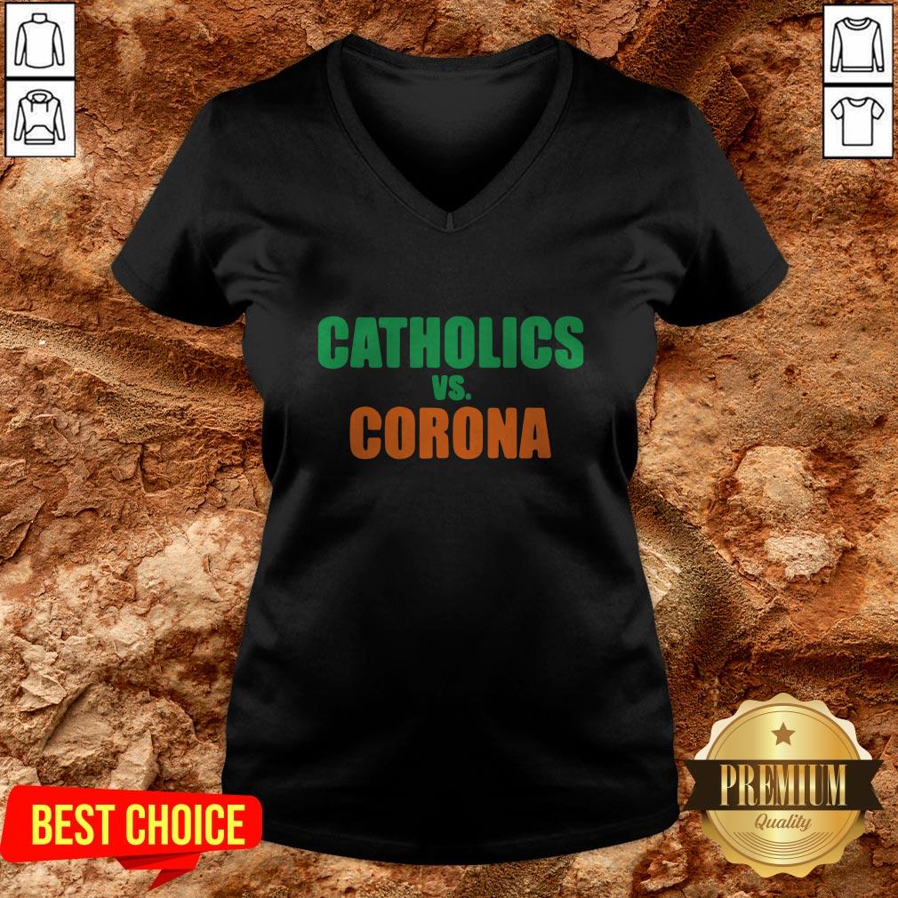 Perfect Catholics Vs Corona Shirt - Image 2
