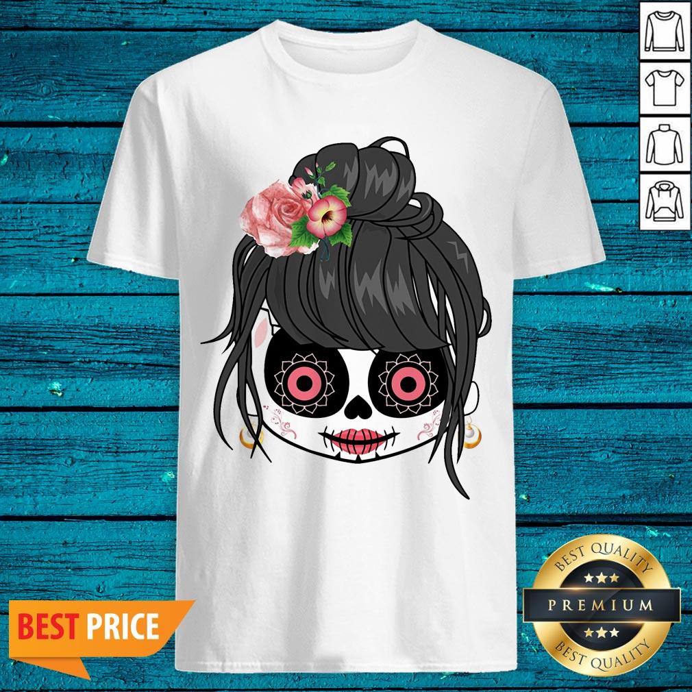 Sugar Skull Cute Girl Day Of The Dead Shirt