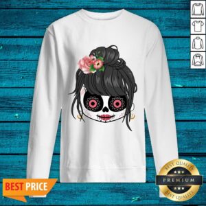 Alternative view of Sugar Skull Cute Girl Day Of The Dead Shirt
