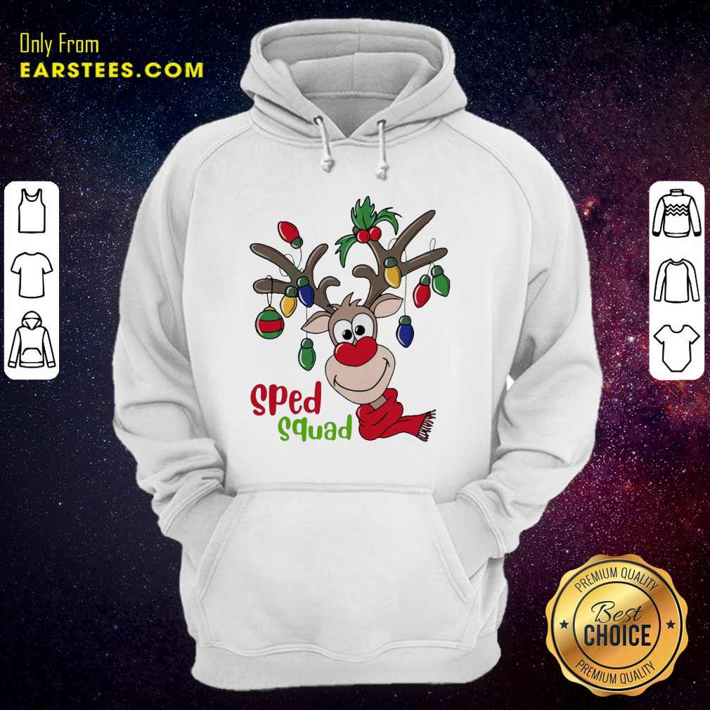 Nice Reindeer Sped Squad Christmas Shirt - Image 2