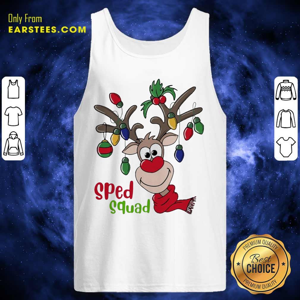 Nice Reindeer Sped Squad Christmas Shirt - Image 4