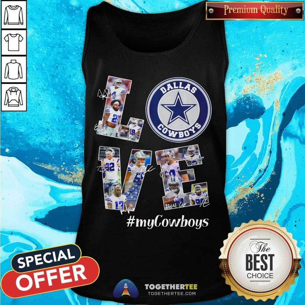 Pretty Love Dallas Cowboys #myCowboys Signatures Shirt - Image 3