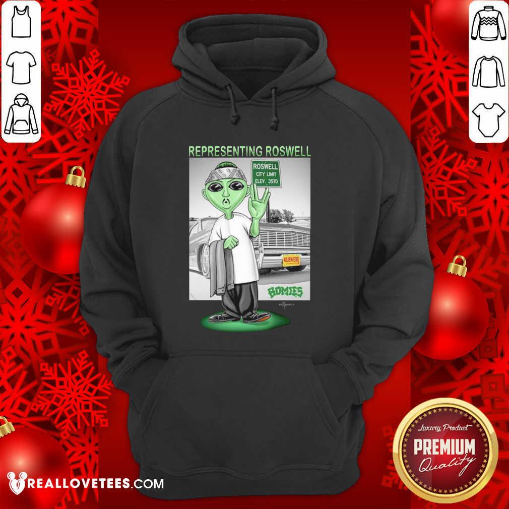 Top Aliens Representing Roswell Homies Shirt - Image 4