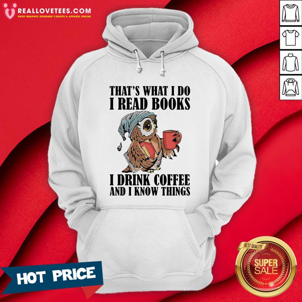 Vip Owl Drinking Coffee I Suffer From O R D Obsessive Reading Disorder Shirt - Image 4