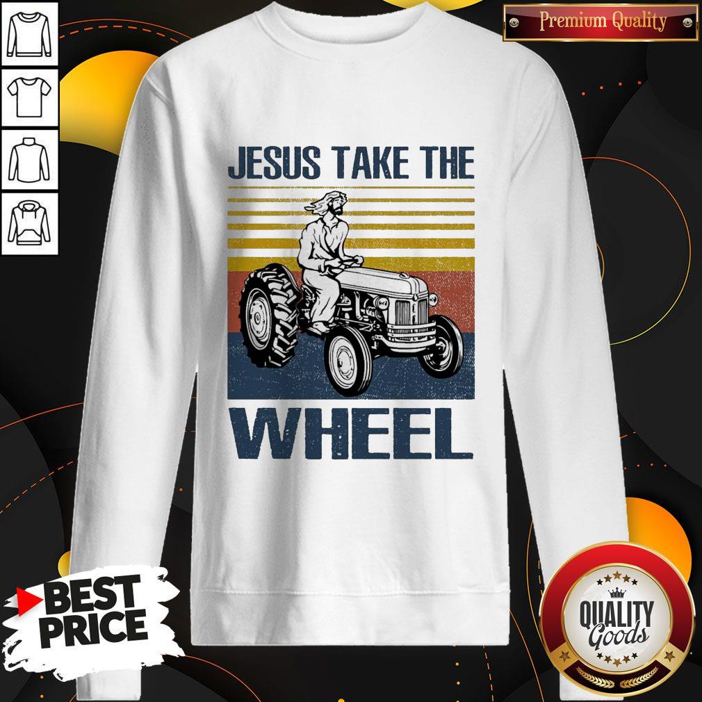 Jesus Take The Wheel Vintage Shirt - Image 5