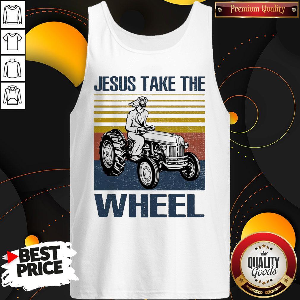 Jesus Take The Wheel Vintage Shirt - Image 4