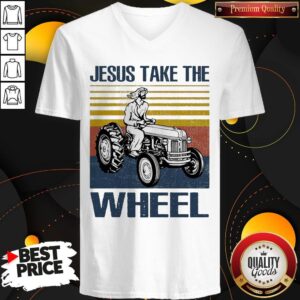Alternative view of Jesus Take The Wheel Vintage Shirt