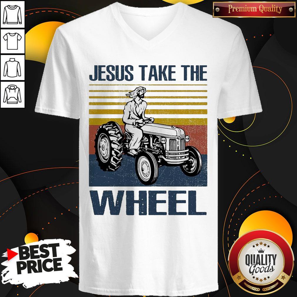 Jesus Take The Wheel Vintage Shirt - Image 2