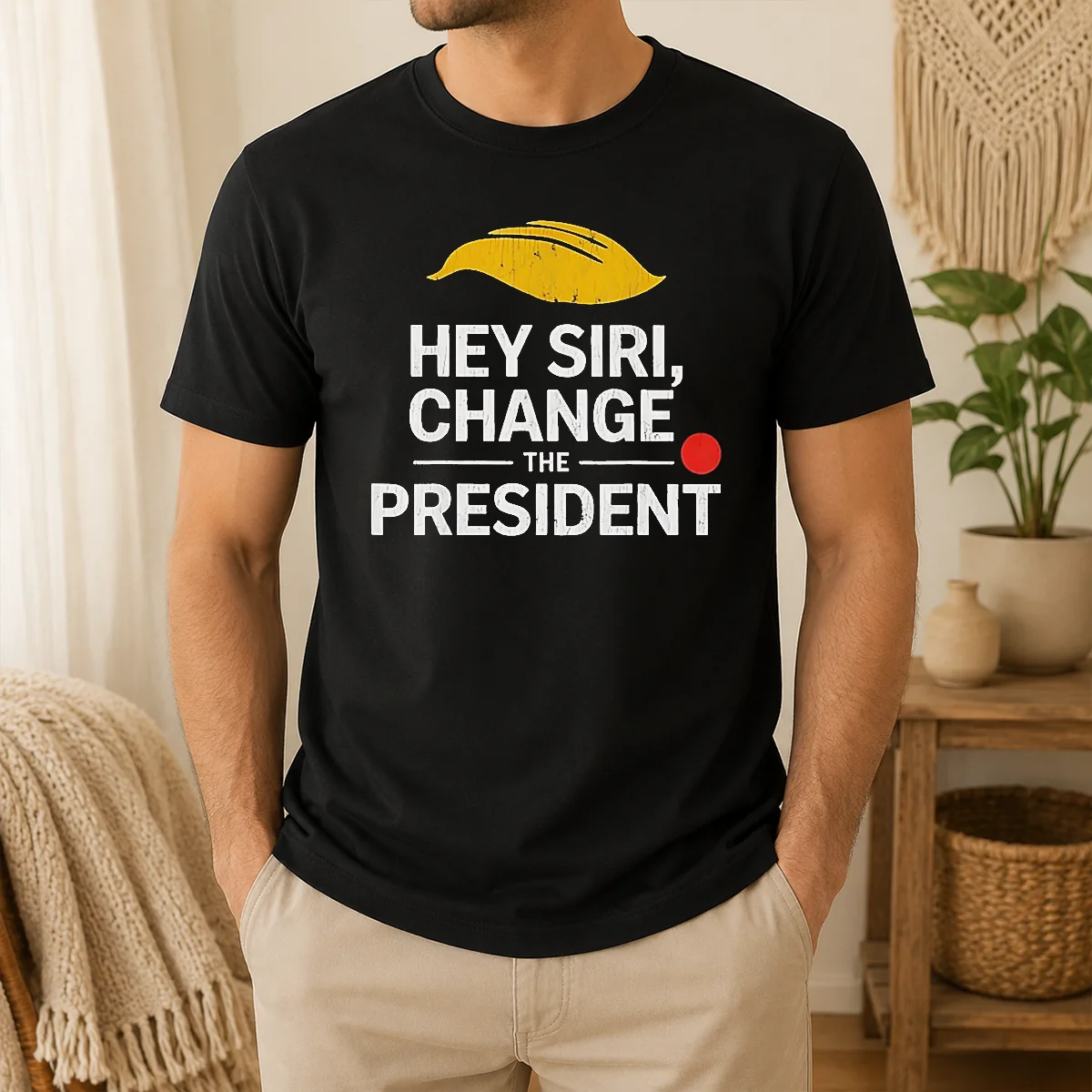 Hot Good Hey Siri Change The President US Shirt