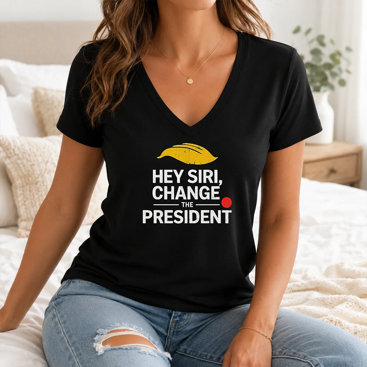 Hot Good Hey Siri Change The President US Shirt - Image 2