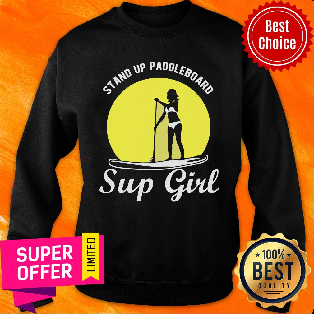 SUP Girl Stand Up Paddleboard Girl Shirt - Image 3