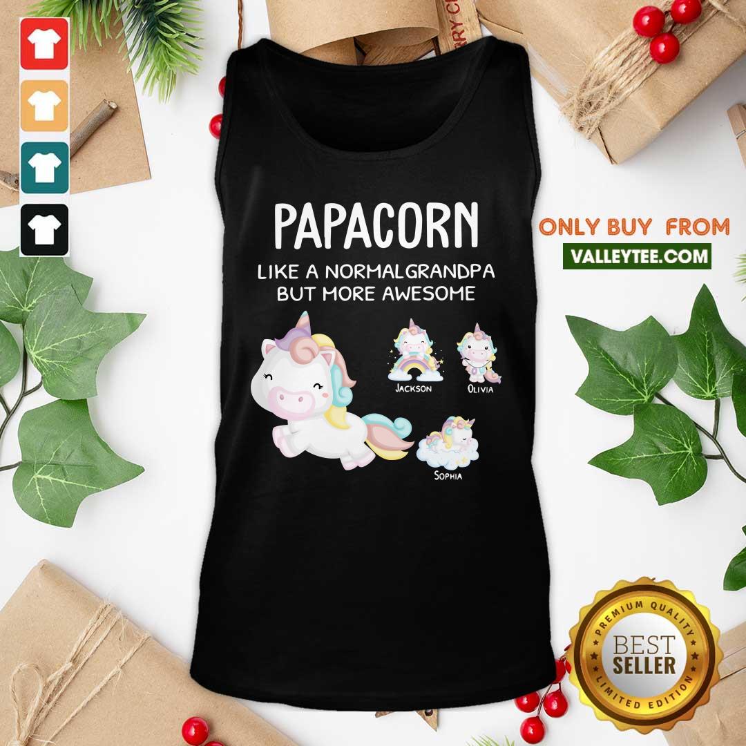Unicorn Papacorn Like A Normal Grandpa But More Awesome Shirt - Image 4